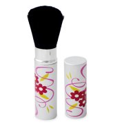 Retractable blusher brush,