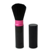 Retractable blusher brush,